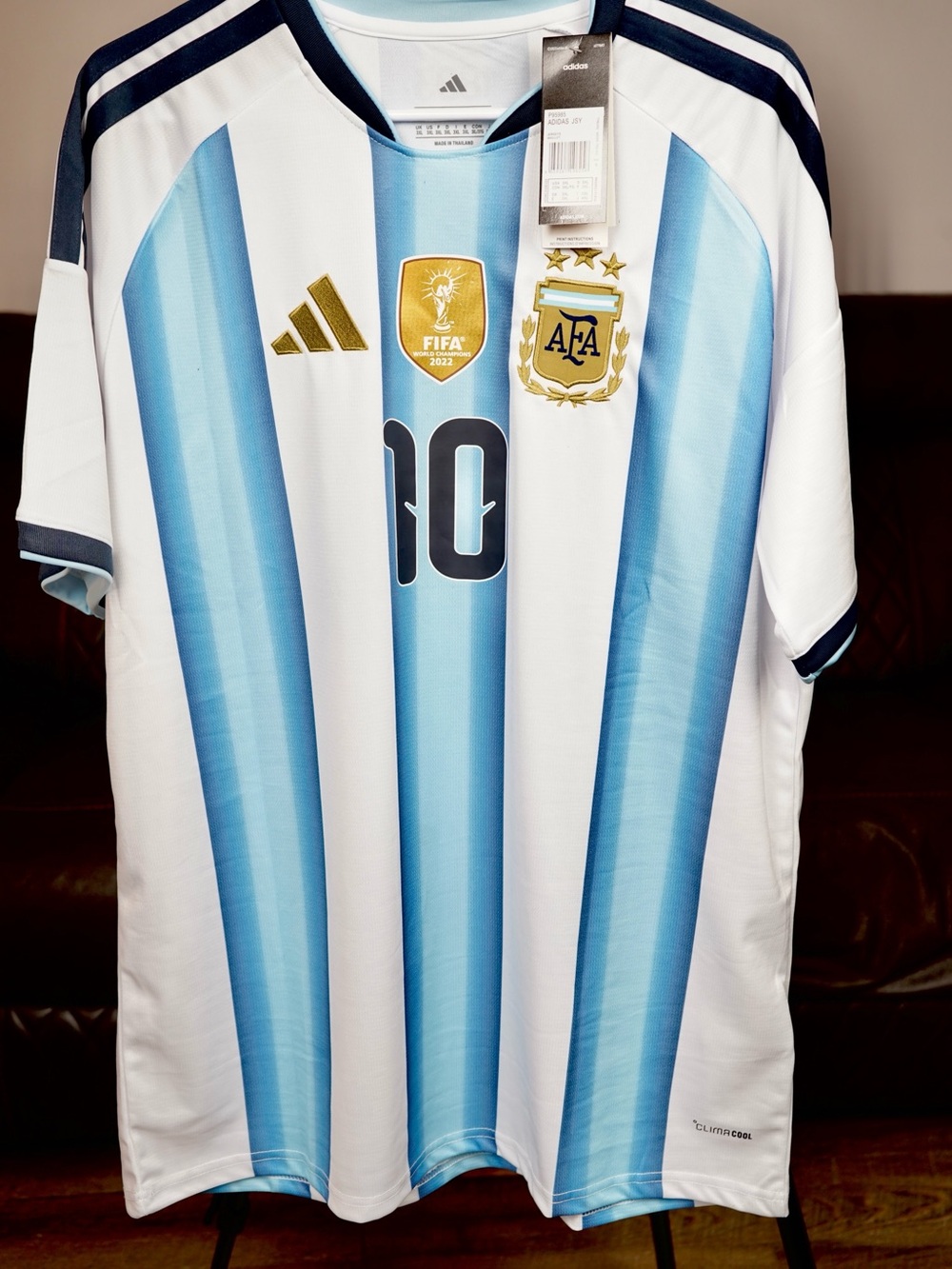 Adidas MESSI Argentina 2026 Home Authentic White Match Jersey Size XXL New